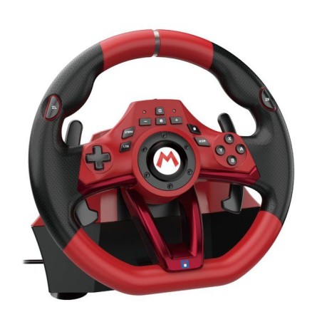 Volant de course - HORI - Mario Kart World Racing Wheel Pro Deluxe - Bouton C - Pédales - Nintendo Switch 2