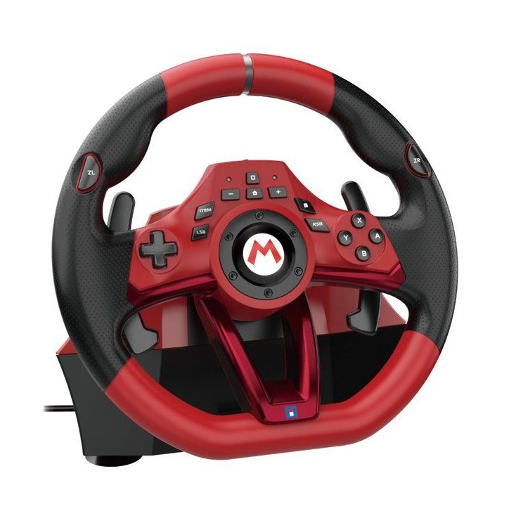 Volant de course - HORI - Mario Kart World Racing Wheel Pro Deluxe - Bouton C - Pédales - Nintendo Switch 2 Volant de course - HORI - Mario Kart World Racing Wheel Pro Deluxe - Bouton C - Pédales - Nintendo Switch 2