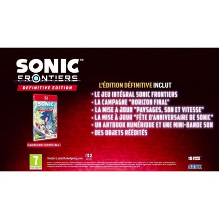 Sonic Frontiers: Definitive Edition • Jeu Nintendo Switch 2