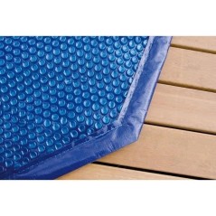 Bâche a bulles pour piscine bois UBBINK octogonale 430 - Bleue - 400