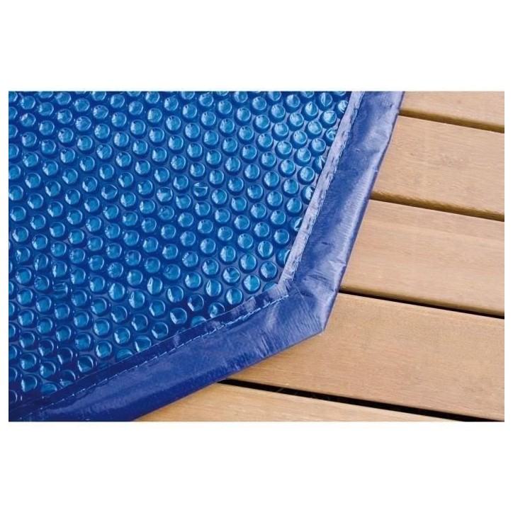 Bâche a bulles pour piscine bois UBBINK octogonale 430 - Bleue - 400 microns