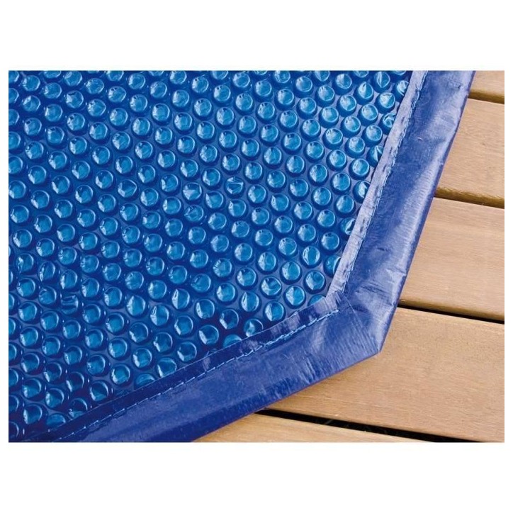 Bâche a bulles pour piscine bois UBBINK octogonale 430 - Bleue - 400 microns