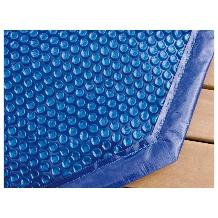 Bâche a bulles pour piscine bois UBBINK octogonale 430 - Bleue - 400 microns