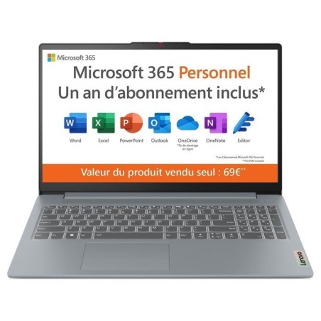 PC Portable LENOVO IdeaPad Slim 3 15AMN8 | Windows 11 S mode - 15'' FH