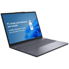 PC portable LENOVO IdeaPad Slim 3 15ARP10 | Sans Windows - 15,3 WUXGA - Ryzen 7 170 - RAM 16 Go - SSD 512 Go - AZERTY