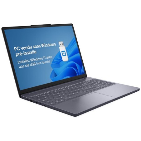 PC portable LENOVO IdeaPad Slim 3 15ARP10 | Sans Windows - 15,3 WUXGA - Ryzen 5 150 - RAM 16 Go - SSD 512 Go - AZERTY