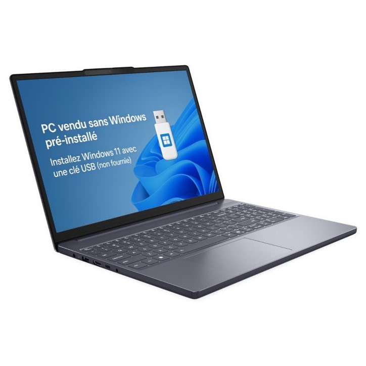 PC portable LENOVO IdeaPad Slim 3 15ARP10 | Sans Windows - 15,3 WUXGA - Ryzen 5 150 - RAM 16 Go - SSD 512 Go - AZERTY PC portable LENOVO IdeaPad Slim 3 15ARP10 | Sans Windows - 15,3 WUXGA - Ryzen 5 150 - RAM 16 Go - SSD 512 Go - AZERTY