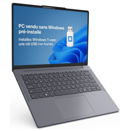 PC portable LENOVO IdeaPad Slim 3 14IPH11 | Sans Windows - 14 WUXGA IPS - Core Ultra 5 322 - 16 Go - 512 Go - AZERTY