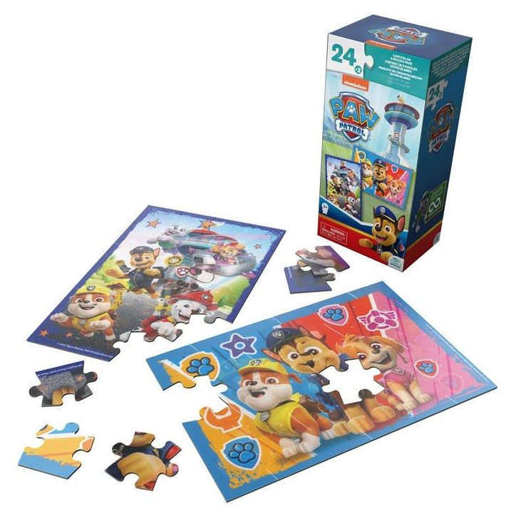 SPINMASTER Pat' Patrouille - 2 Puzzles Lenticulaires 24 pieces - Double visuel, dimensions 22,8 x 15,2 cm - Des 3 ans SPINMASTER Pat' Patrouille - 2 Puzzles Lenticulaires 24 pieces - Double visuel, dimensions 22,8 x 15,2 cm - Des 3 ans