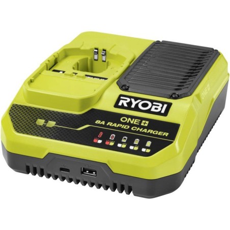 RYOBI Chargeur rapide 18V ONE+ recharge batterie 8Ah en 1h - sans batt