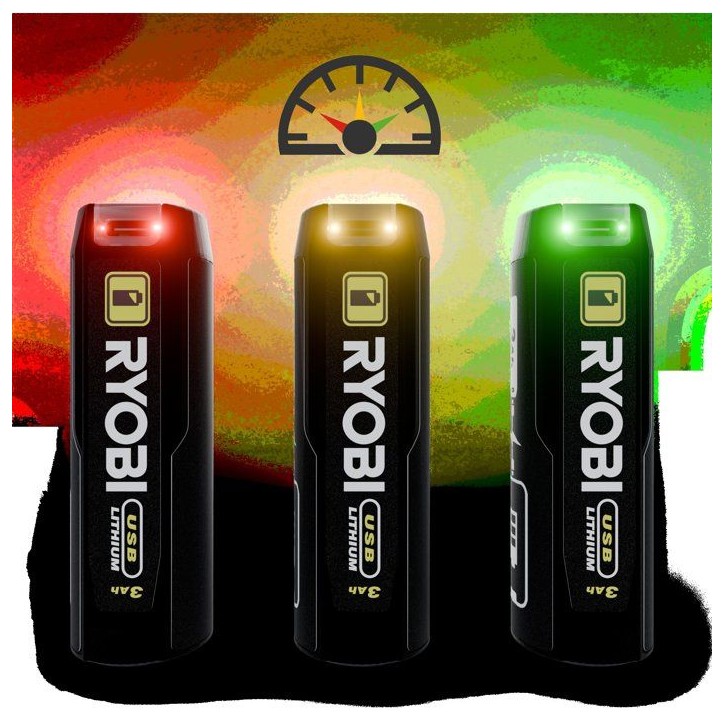 RYOBI Batterie 4V 3Ah USB-C Lithium Powerbank - RB4L30 RYOBI Batterie 4V 3Ah USB-C Lithium Powerbank - RB4L30