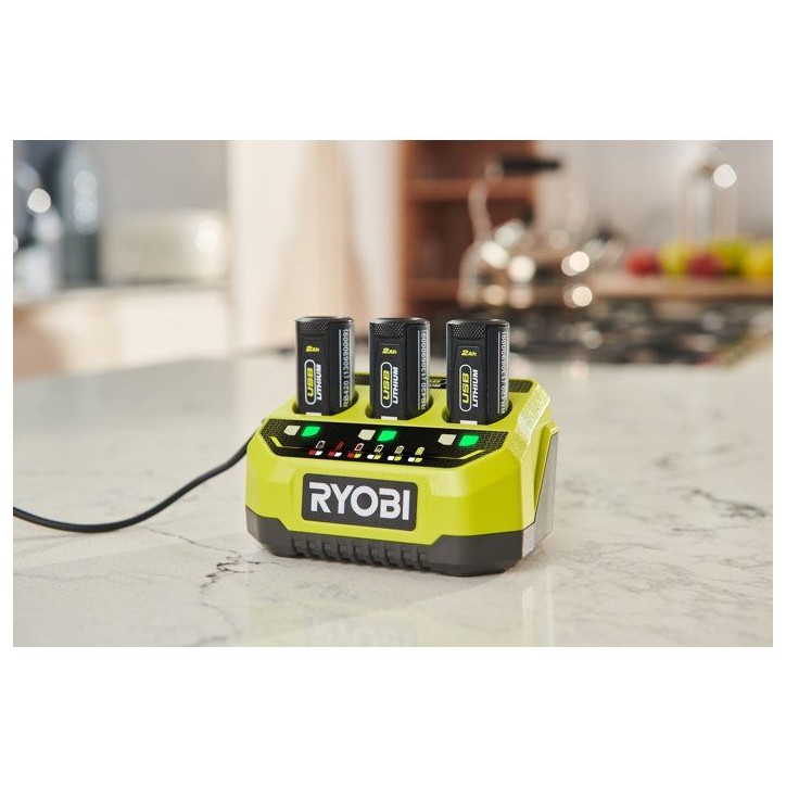 RYOBI Chargeur 3 ports USB 4V USB Lithium - sans batterie ni chargeur - RC43P RYOBI Chargeur 3 ports USB 4V USB Lithium - sans batterie ni chargeur - RC43P