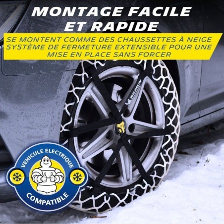 Chaînes neige - MICHELIN - Easy Grip Limited E19 - Noir