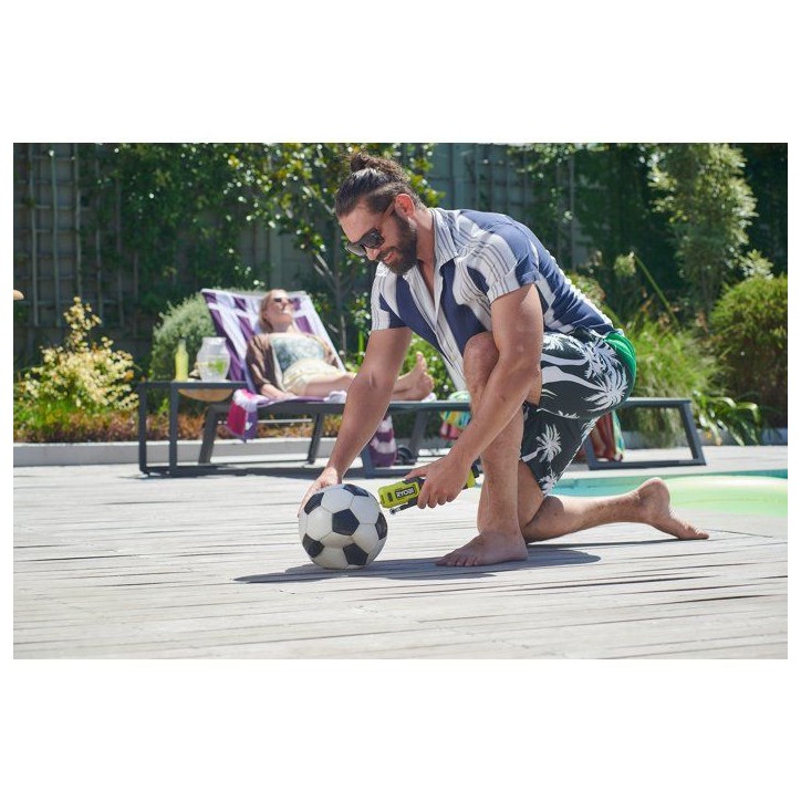 RYOBI Gonfleur 4V USB Lithium pneus vélo ballons - batterie 2Ah + chargeur - RI4-120G RYOBI Gonfleur 4V USB Lithium pneus vélo ballons - batterie 2Ah + chargeur - RI4-120G