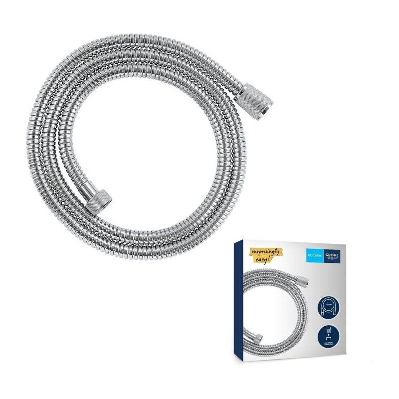 Flexible de douche - GROHE - VitalioFlex - 1,5 m - Métal - Chromé