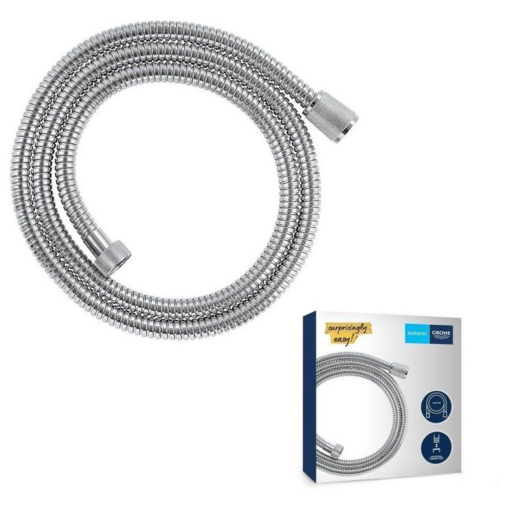 Flexible de douche - GROHE - VitalioFlex - 1,5 m - Métal - Chromé Flexible de douche - GROHE - VitalioFlex - 1,5 m - Métal - Chromé