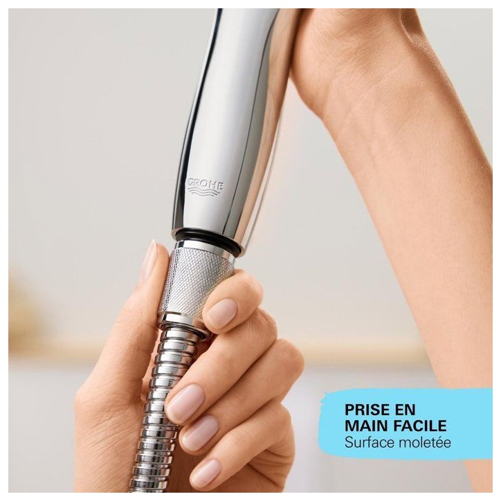 Flexible de douche - GROHE - VitalioFlex - 1,5 m - Métal - Chromé Flexible de douche - GROHE - VitalioFlex - 1,5 m - Métal - Chromé