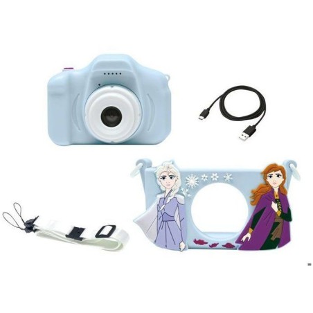 Lexibook - Appareil photo enfant avec protection - 4 en 1 - Reine des neiges - Carte mémoire 8go - Étui - Photo, Vidéo, MP3,