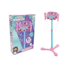 Microphone Gabby et la maison magique sur pied ajustable lumineux avec