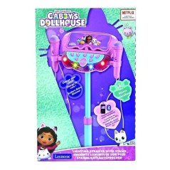 Microphone Gabby et la maison magique sur pied ajustable lumineux avec