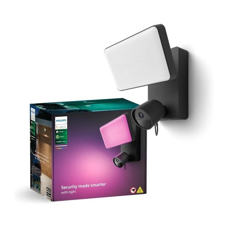 Projecteur avec caméra de sécurité intelligente extérieure - Phili