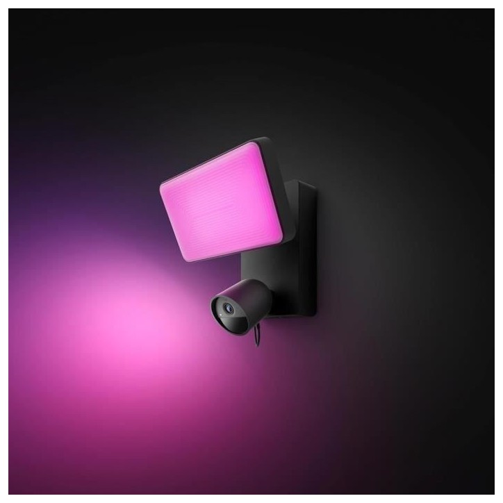 Projecteur avec caméra de sécurité intelligente extérieure - Philips Hue - Secure - 1080P - Intégrée - Conversation bidire Projecteur avec caméra de sécurité intelligente extérieure - Philips Hue - Secure - 1080P - Intégrée - Conversation bidire