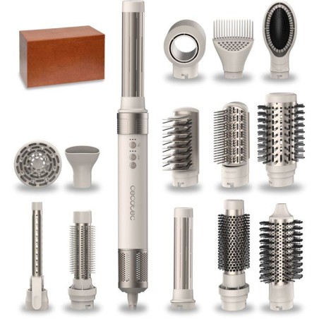 Brosse coiffante - CECOTEC - CeramicCare 14in1 AirGlam - 14 en 1 - Col