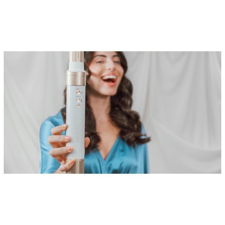 Brosse coiffante - CECOTEC - CeramicCare 14in1 AirGlam - 14 en 1 - Coloris champagne - 1400 W