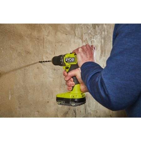 RYOBI Perceuse-visseuse a percussion Brushless 18V ONE+ - batterie 2Ah + chargeur - sac de transport inclus - RPD18BL1-2C20S