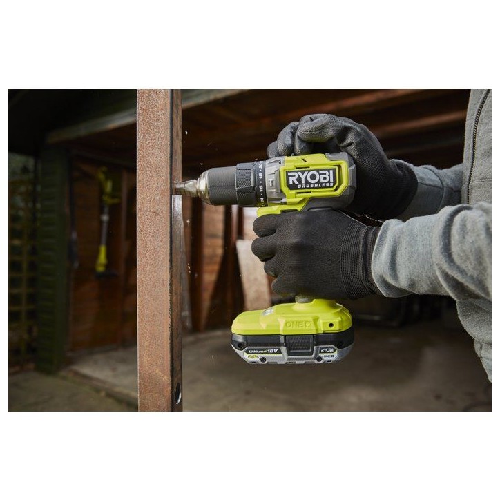 RYOBI Perceuse-visseuse a percussion Brushless 18V ONE+ - batterie 2Ah + chargeur - sac de transport inclus - RPD18BL1-2C20S RYOBI Perceuse-visseuse a percussion Brushless 18V ONE+ - batterie 2Ah + chargeur - sac de transport inclus - RPD18BL1-2C20S