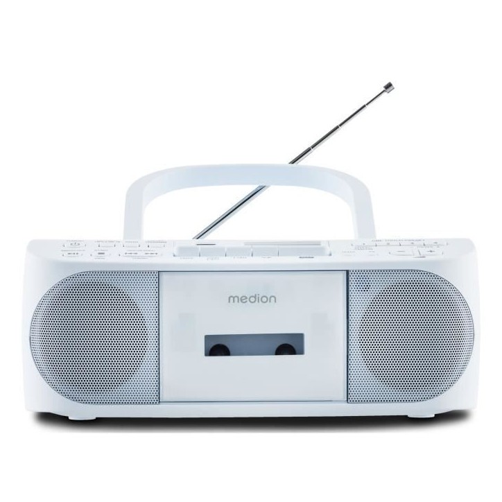 Radio CD K7 - MEDION - FM - 2x3W RMS - Bleu Radio CD K7 - MEDION - FM - 2x3W RMS - Bleu