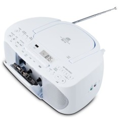 Radio CD K7 - MEDION - FM - 2x3W RMS - Bleu