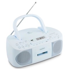 Radio CD K7 - MEDION - FM - 2x3W RMS - Bleu