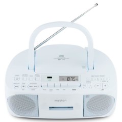 Radio CD K7 - MEDION - FM - 2x3W RMS - Bleu