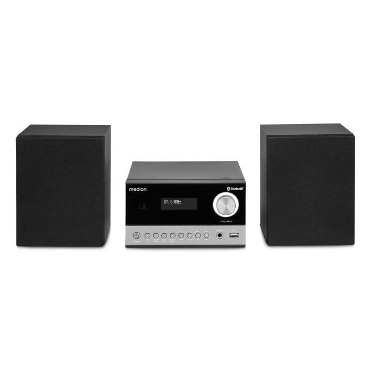 Mini Chaîne HiFi - MEDION - DAB/PLL UKW - Lecteur CD - Bluetooth 5.3 - 2x15W RMS