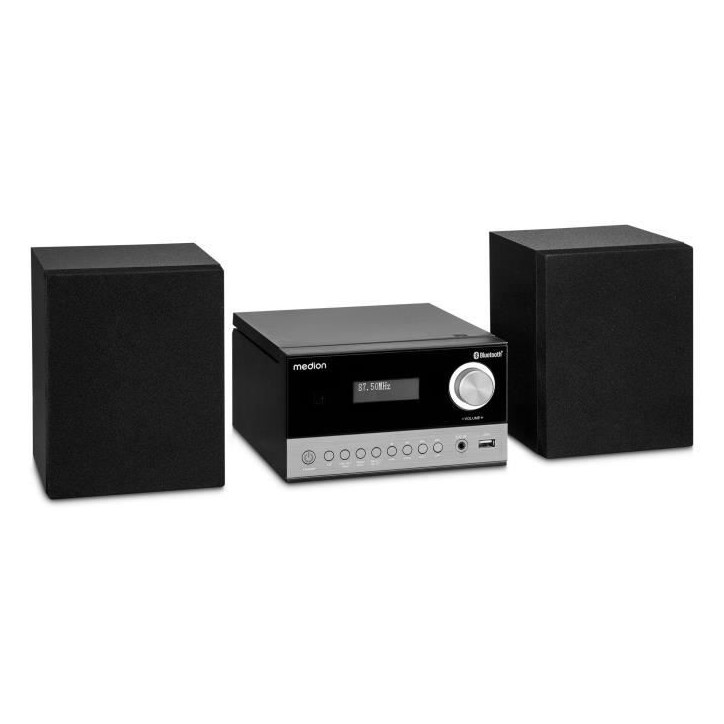 Mini Chaîne HiFi - MEDION - DAB/PLL UKW - Lecteur CD - Bluetooth 5.3 - 2x15W RMS