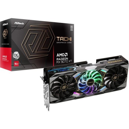 ASROCK - RX9000 - Carte graphique - Radeon RX 9070 XT - RX9070XT TC - 16 Go GDDR6