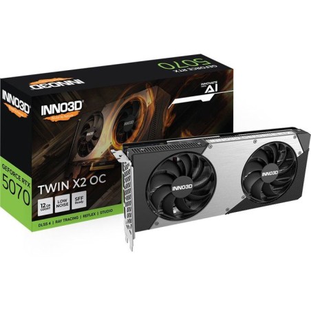 INNO3D - Carte graphique - NVIDIA RTX 5070 TWIN X2 OC - N50702-12D7X-1