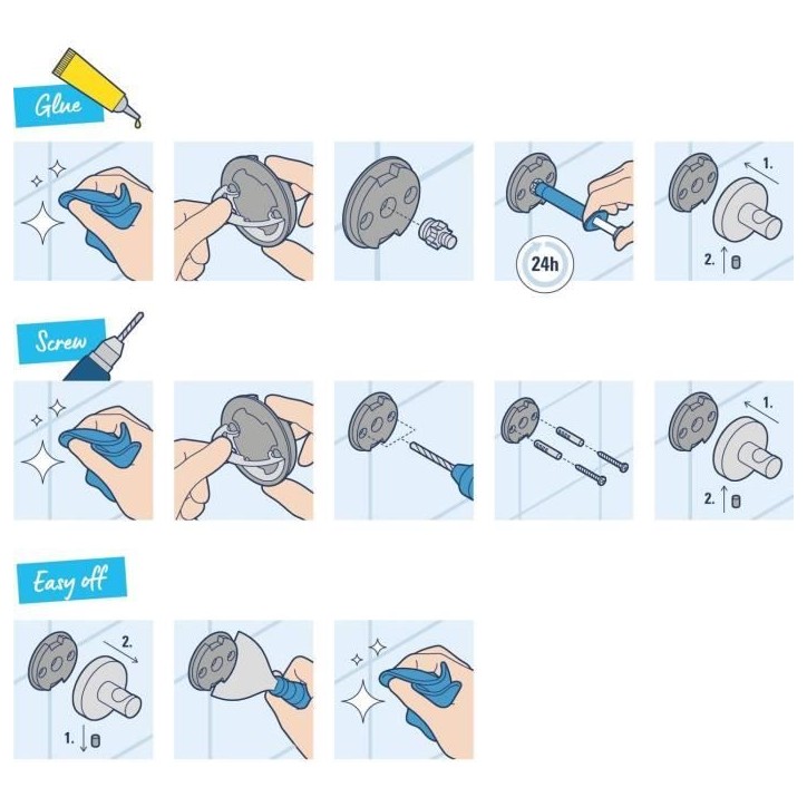 Set d'accessoires 4 en 1 - GROHE - 411152430 - Start Cube - Noir mat