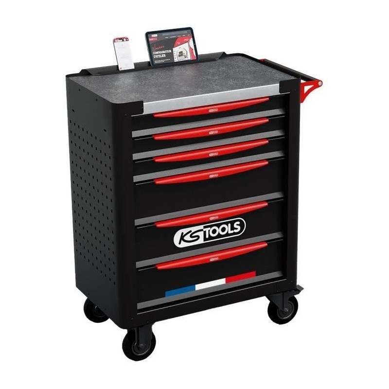 Servante d'atelier - Equipée - 6 tiroirs - KS Tools - 824.6536F - Noi
