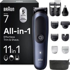 Tondeuse multi-usage - BRAUN - MGK7540 - 120 min - Étanche - Noir