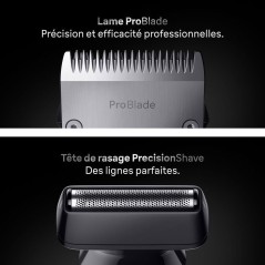 Tondeuse multi-usage - BRAUN - MGK7540 - 120 min - Étanche - Noir
