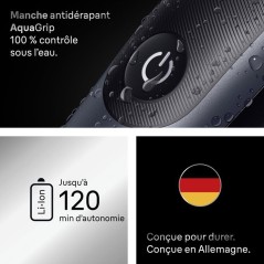 Tondeuse multi-usage - BRAUN - MGK7540 - 120 min - Étanche - Noir