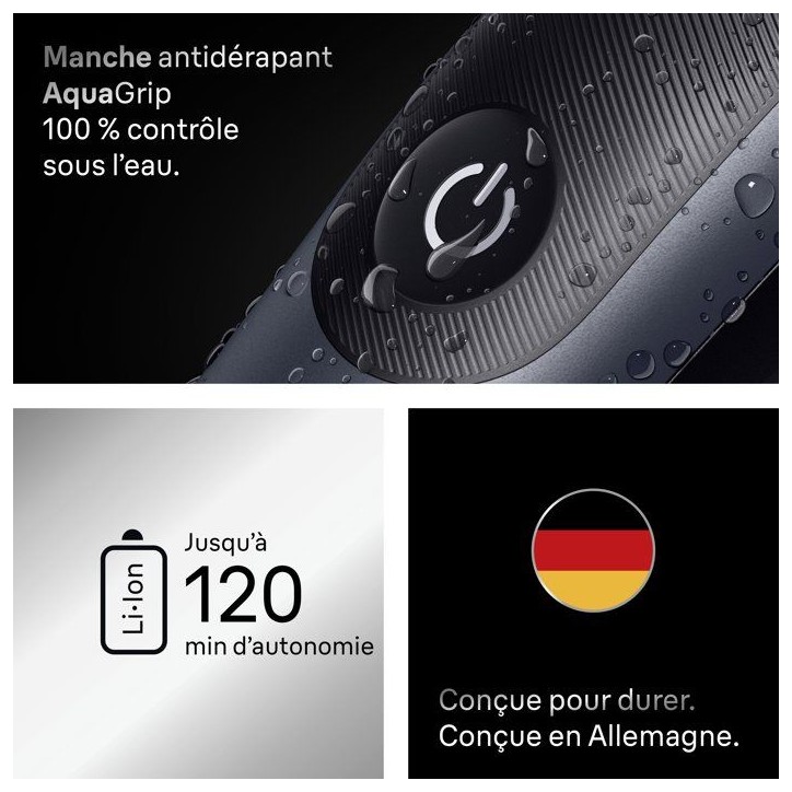 Tondeuse multi-usage - BRAUN - MGK7540 - 120 min - Étanche - Noir Tondeuse multi-usage - BRAUN - MGK7540 - 120 min - Étanche - Noir