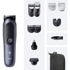 Tondeuse multi-usage - BRAUN - MGK7540 - 120 min - Étanche - Noir