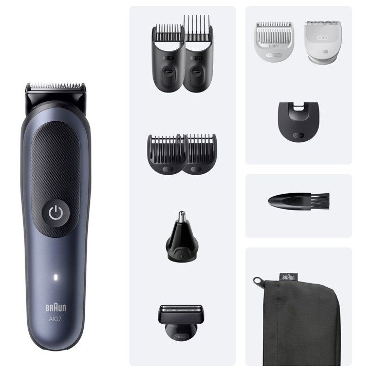 Tondeuse multi-usage - BRAUN - MGK7540 - 120 min - Étanche - Noir Tondeuse multi-usage - BRAUN - MGK7540 - 120 min - Étanche - Noir