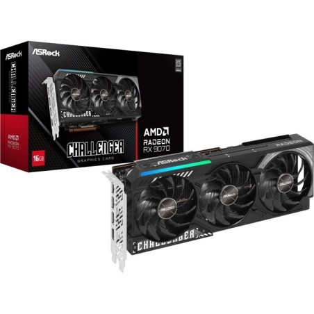ASROCK - RX9000 - Carte graphique - Radeon RX 9070 - RX9070 CL - 16 Go GDDR6