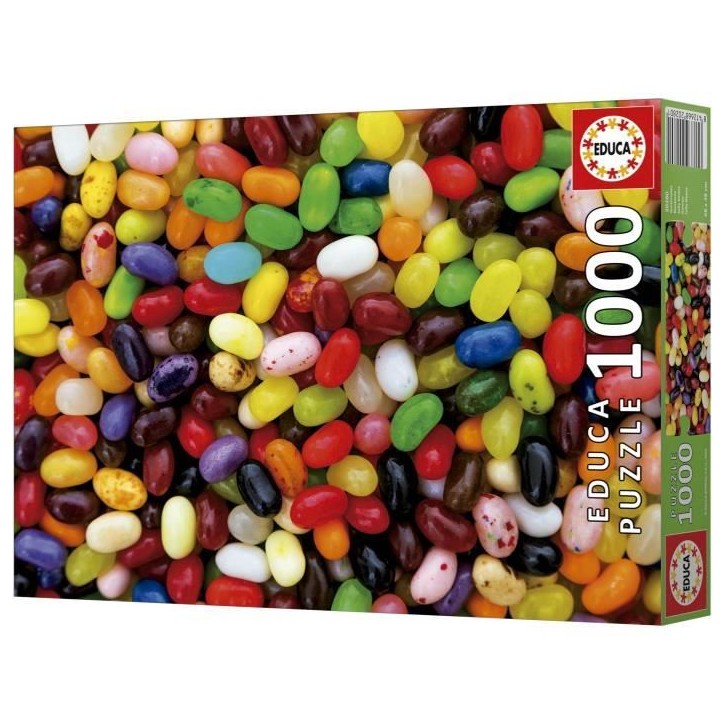 Puzzle - EDUCA - Bonbons - 1000 pieces - Multicolore - Pour adultes - Intérieur Puzzle - EDUCA - Bonbons - 1000 pieces - Multicolore - Pour adultes - Intérieur