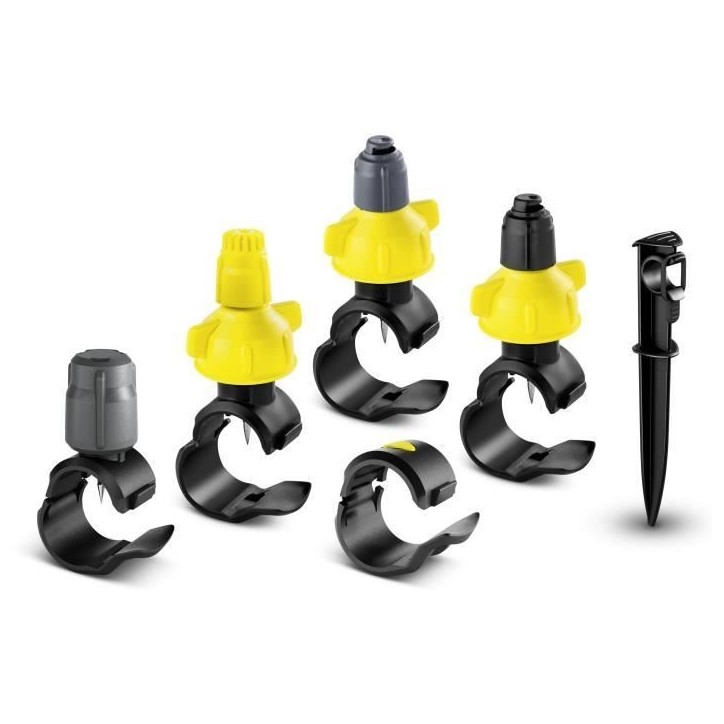 Set micro-asperseurs - KARCHER - 5 Goutteurs - 10 Micro Asperseurs - 10 Colliers réparateurs
