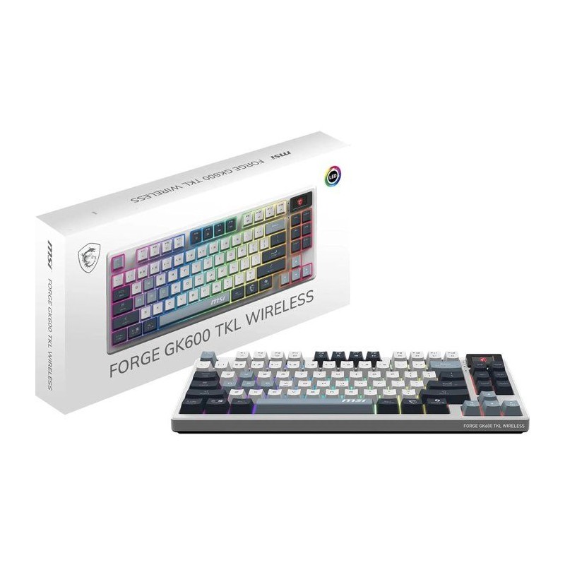Clavier gamer sans fil - Switches mécaniques linéaires - MSI FORGE G